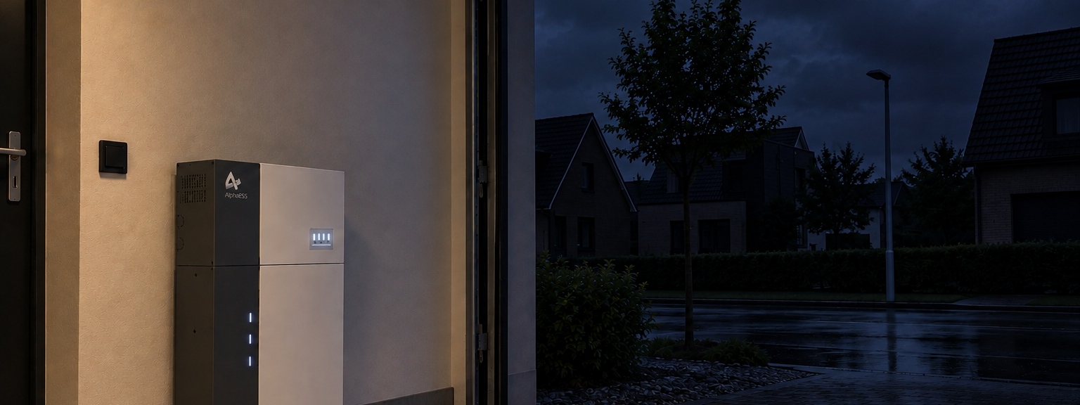 Thuisbatterij zonder stroom